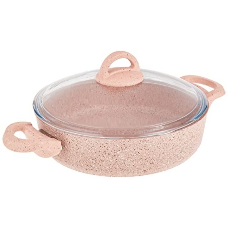 GRANITEC PINK LOW CASSEROLE 26CM - Image 1