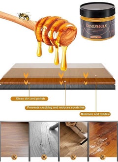 WILLIAM WEIR Natural Beeswax Furniture Polish Wood Seasoning Beewax For Wood Polish And Conditioner Multipurpose Waterproof And Repair Wood Wax Wood Cleaner And Polish Furniture Wax  - Image 4