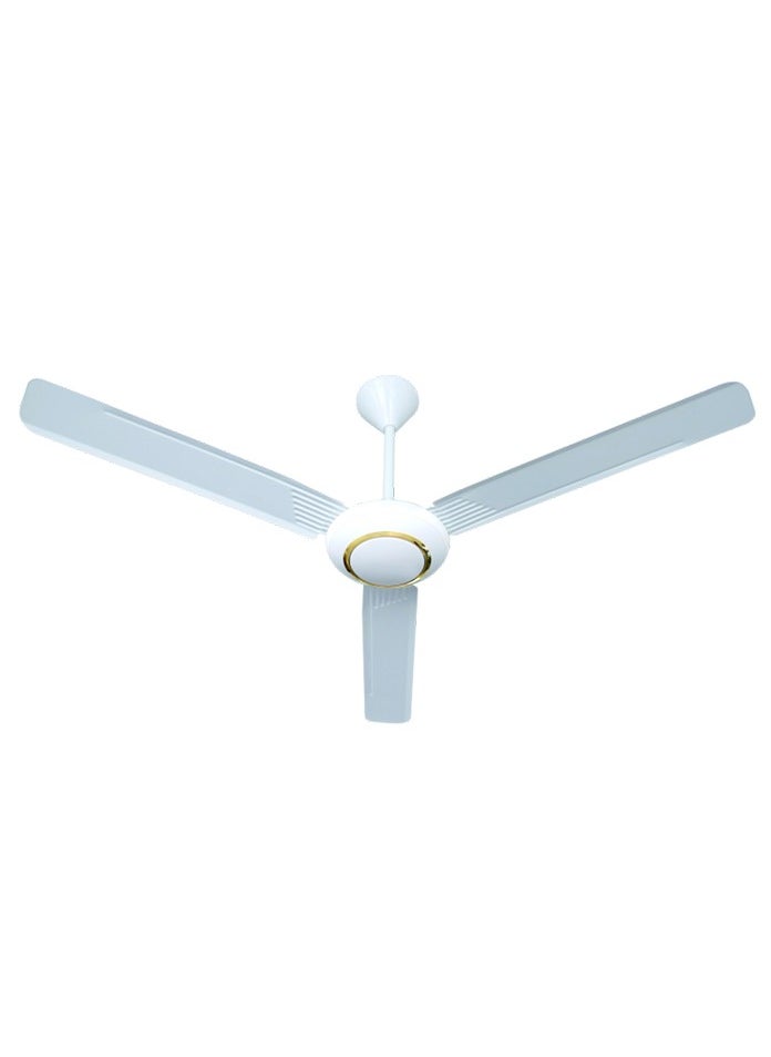 Vmax 56 Inch Three-Blade Indoor Ceiling Fan White With Gold Decor And 5 Speed Control  - Image 2