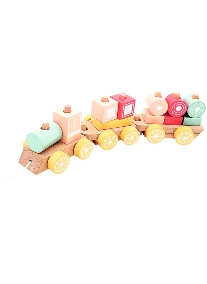 Little Genius Little Genius Wooden Sorting & Stacking Mini Train, 3 Years & Above, Preschool Toys (1 Pieces) 