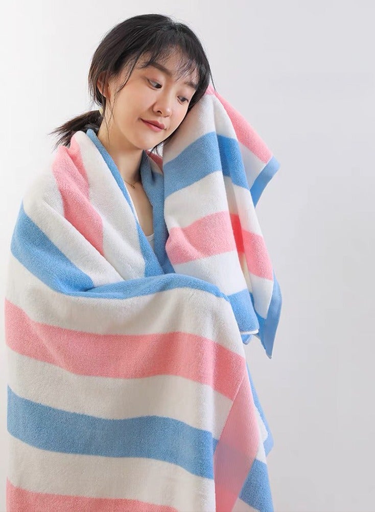 منشفة حمام منشفة شاطئ كبيرة سميكة من القطن مناشف حمام حمام السباحة امتصاص 90x180 سم - Image 4