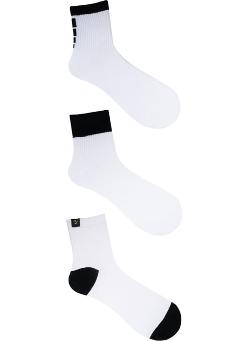 The Socks Company 3 Pairs of Men's White Tennis Socks  - Image 2