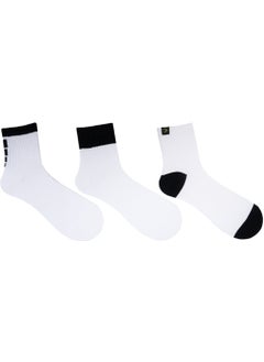 The Socks Company 3 Pairs of Men's White Tennis Socks  - Image 4
