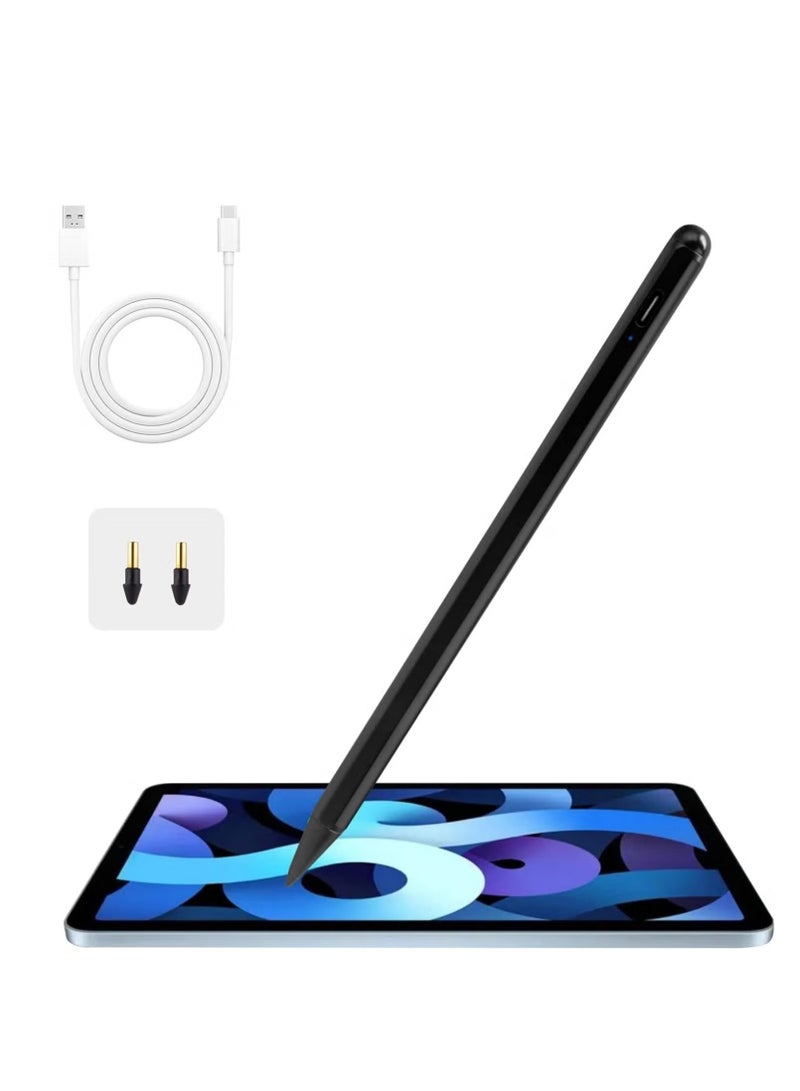 JAJEEK 2023 iPad Stylus Pencil for Apple iPad 2nd Generation Pen Compatible with iPad Pro 12.9"/11", iPad 10/9/8 Gen, iPad Air 5th/4th Gen, iPad Mini 6, Palm Rejection iPad Pen for Drawing and Writing, Black - Image 1
