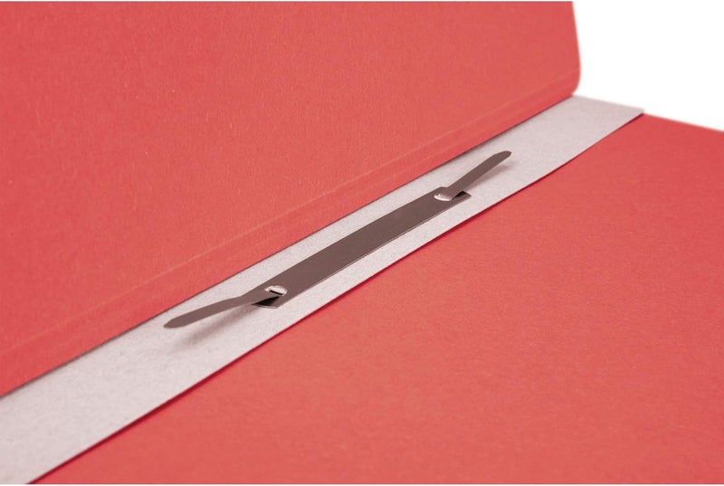 FALKEN Exacompta - Ref 80003817001F - - Eyelet Top-Down Flat Files - A4 (210 x 297mm) in Size, 250gsm Recycled Manilla, Half Cover for Identification - Red (Pack of 50) - Image 3