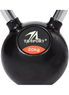 Generic TA Sport YL-FW-303 Rubber Coated Kettlebell 20 kg, Black  - Image 2