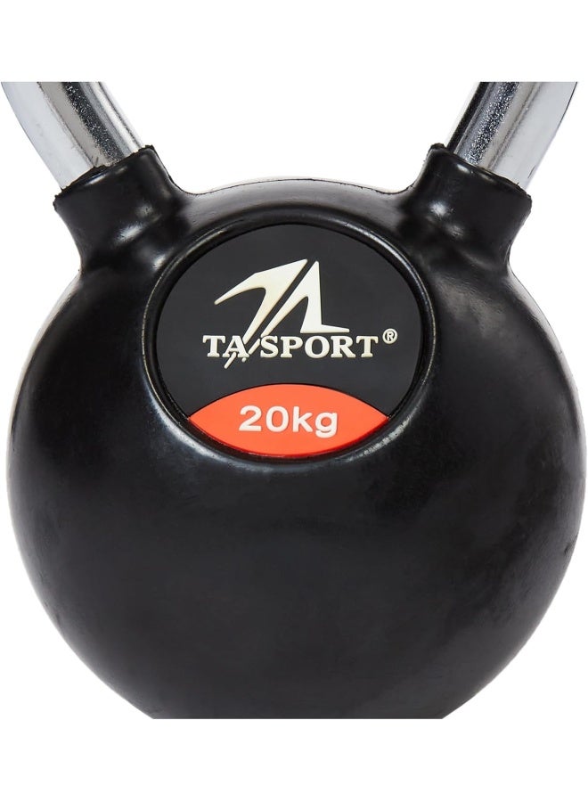 TA Sport YL-FW-303 كيتل بيل مطلي بالمطاط 20 كجم، أسود - Image 2