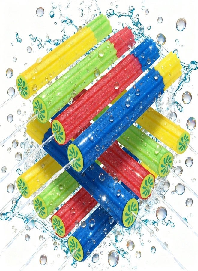 Adboros 12 Pcs Foam Water Guns for Kids Long Range Swimming Pool Noodle Water Guns Fun Water Blaster Fighting Game Toys Summer Beach Party Outdoor Supplies - Image 1