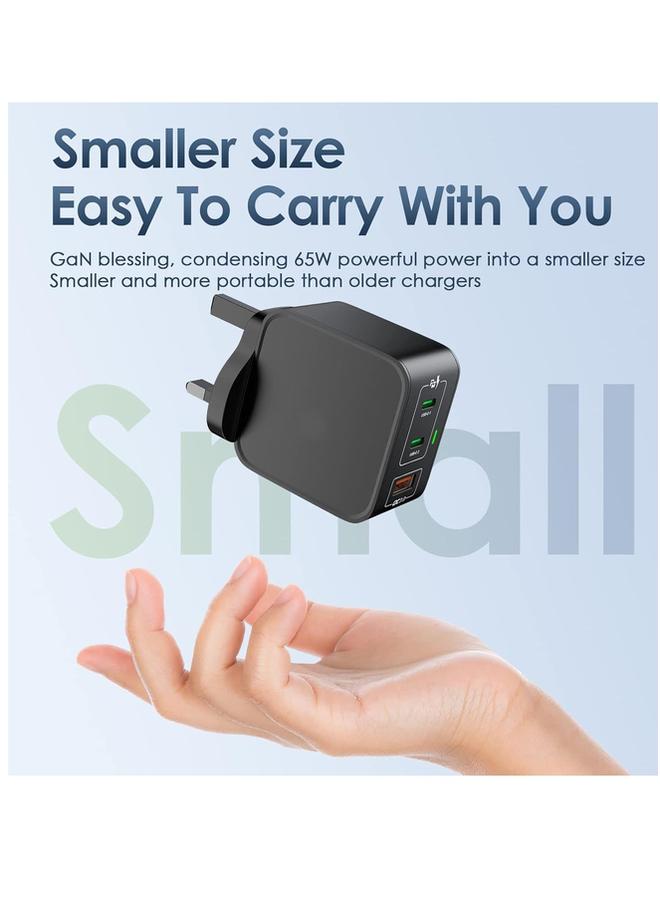 بروماس مقبس حائط مزود بـ 3 منافذ USB + PD | شاحن حائط سريع الشحن بقوة 100 وات - Image 2