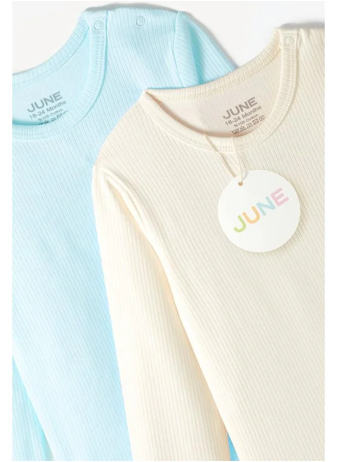 JUNE June Baby Interlock 2-Pack Bodysuit