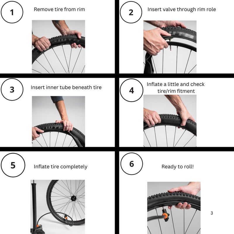 WTB Presta 27.5" Mountain Bike Tube 27.5" x 2.4"-2.6" 48mm Valve - High Volume Mountain Bike Inner Tube Durable and Lightweight - Image 4