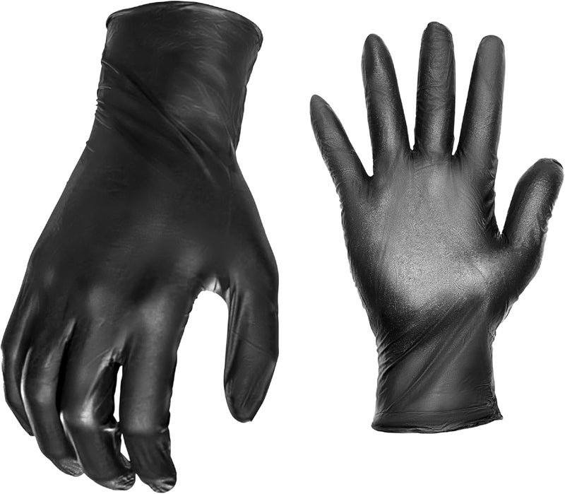 Grease Monkey Disposable Nitrile Gloves, Large, Pack of 100 - Latex-Free, Chemical and Water Resistant - Image 1