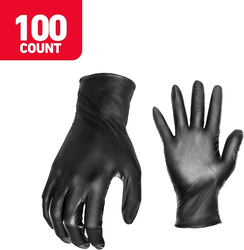 Grease Monkey Disposable Nitrile Gloves, Large, Pack of 100 - Latex-Free, Chemical and Water Resistant - Image 2
