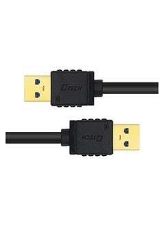 DTech USB Type A 3.0 Cable 6 ft Male to Male High Speed Data Cord in Black  - Image 3