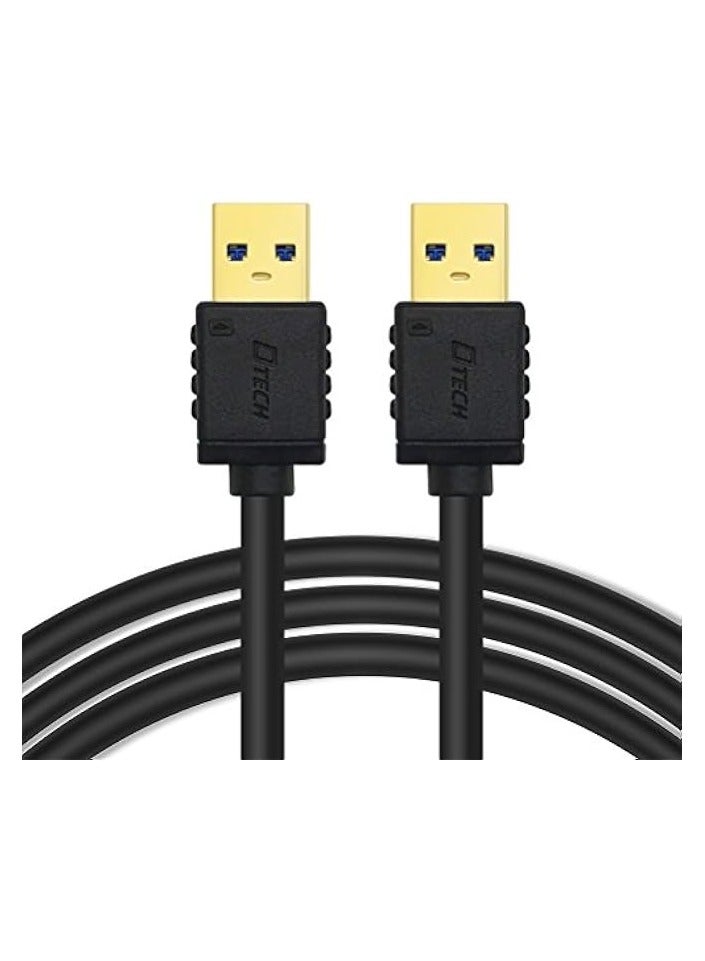 DTech USB Type A 3.0 Cable 6 ft Male to Male High Speed Data Cord in Black - Image 4