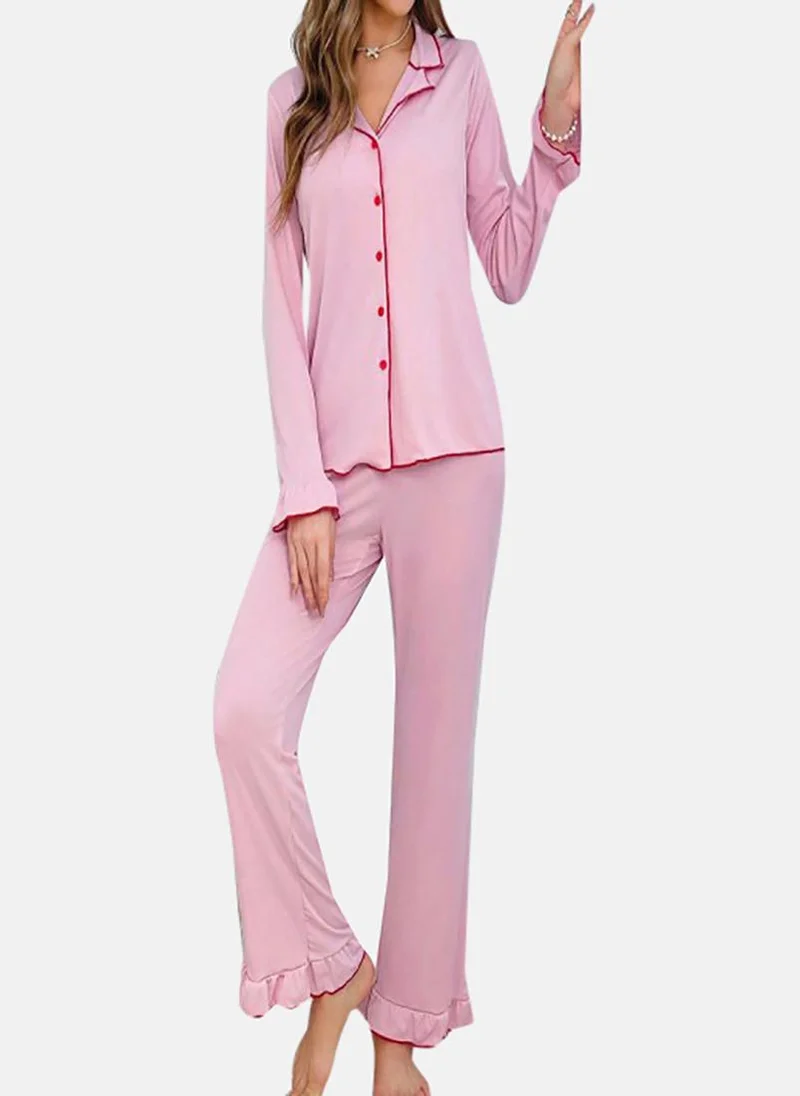 يونيكي Purple Solid Pyjamas & Shirt