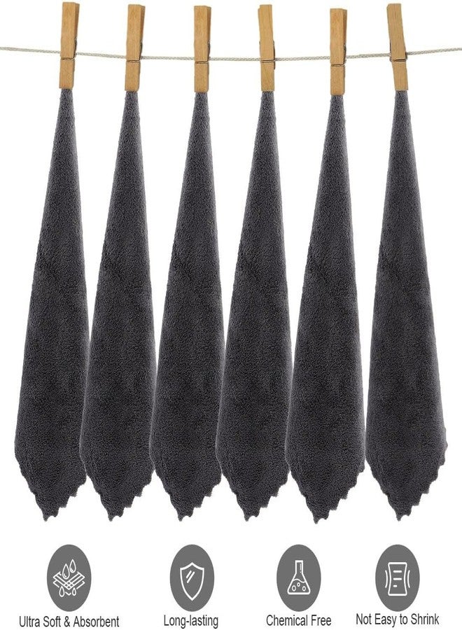 Orighty Ultra Soft Washcloths 12 Pack, Premium Microfiber Towel Sets 12x12 inches, Absorbent and Quick Drying Coral Velvet Washcloth, Multi-Purpose Wash Cloths for Bathroom, Hotel, and Gym (Grey) - Image 3