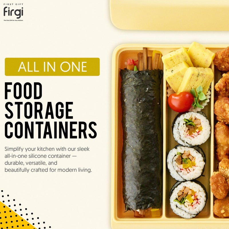 Firgi Silicone Baby Food Storage Container with Lid - 26.4oz Freezer Safe Stackable Meal Prep Containers for Baby Puree, Homemade Food & Snacks - BPA Free, Microwave & Dishwasher Safe - Brown - Image 2