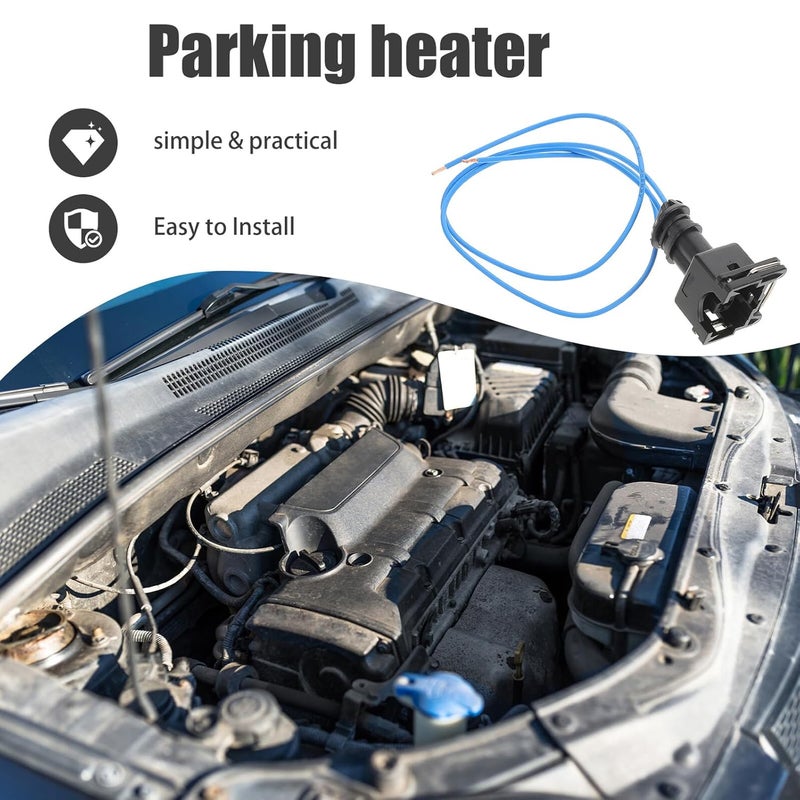 POPETPOP Fuel Pump Wire Harness Connector with Pigtail Plug Clip Replacement Pump Connector for Parking Heater Accessories Auto Electrical Wiring Harness - Image 4