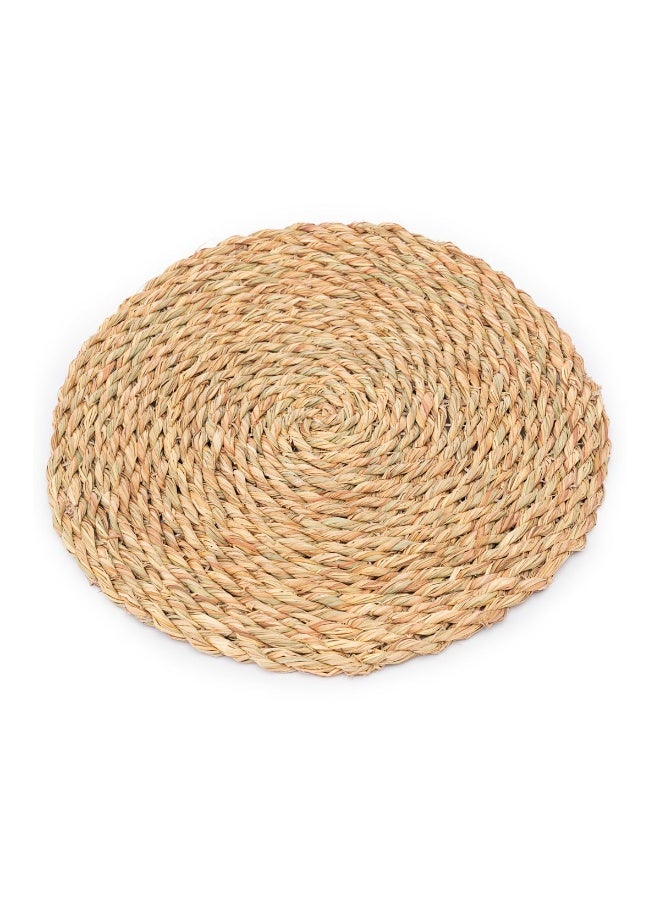 Large Round Natural Woven Straw Coaster 24 cm – Heat Resistant Table Mat for Cups, Plates and Coffee Table Protection - Image 1