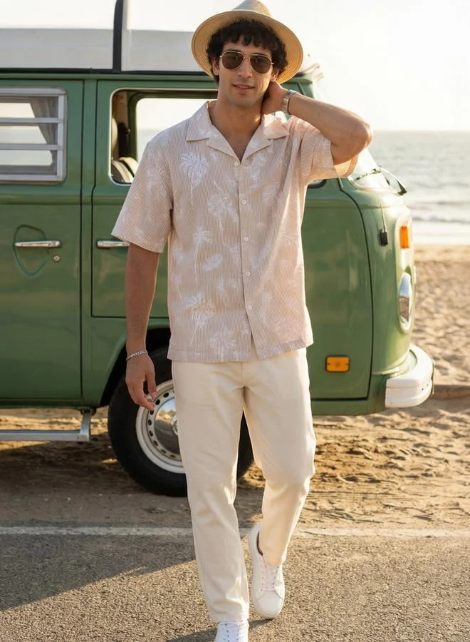 ترولوم Men Comfort Floral Printed Casual Shirt