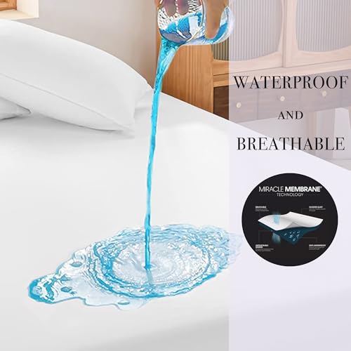 Protect-A-Bed Cloud Extra-Soft Tencel Waterproof Mattress Protector, Queen - Image 2