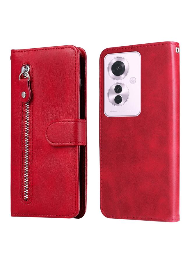 S-TOP Case For OPPO Reno11 F Global / F25 Pro Global Fashion Calf Texture Zipper Leather Phone Case - Image 1