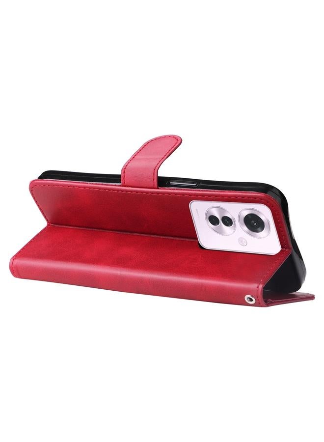 S-TOP Case For OPPO Reno11 F Global / F25 Pro Global Fashion Calf Texture Zipper Leather Phone Case - Image 5