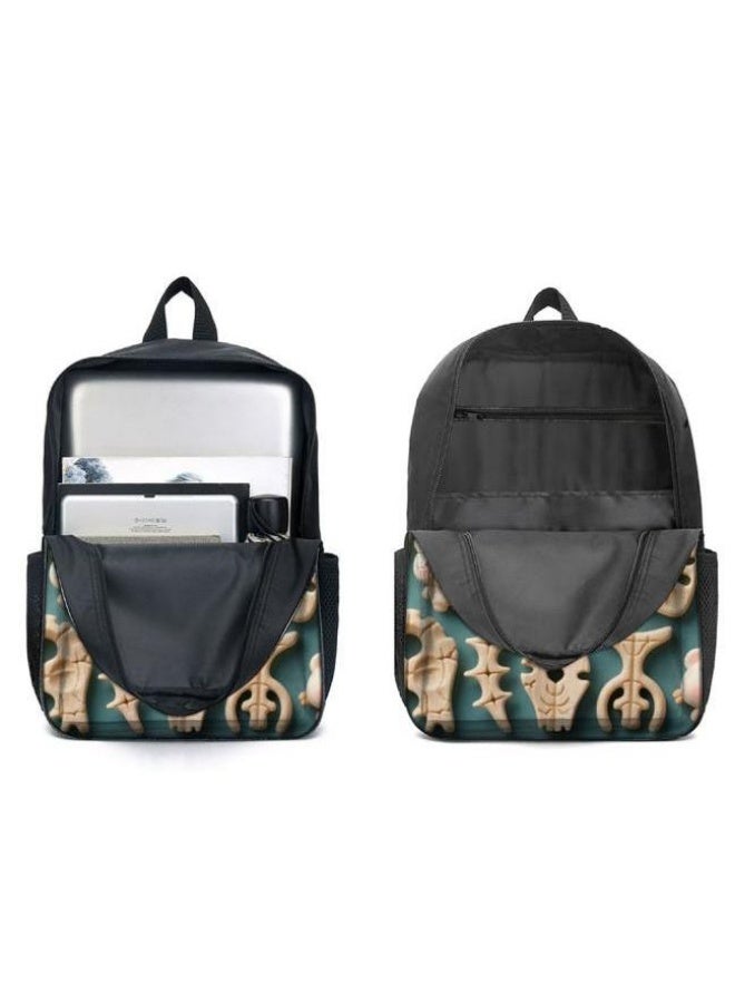 [Super new special offer] Cartoon theme bag three-piece set | double-shoulder + hand-held + storage pen bag | gift self-use good-looking - 516  - Image 2