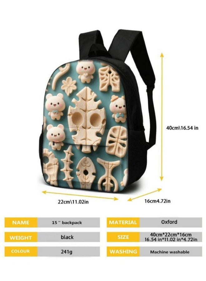 [Super new special offer] Cartoon theme bag three-piece set | double-shoulder + hand-held + storage pen bag | gift self-use good-looking - 516  - Image 3