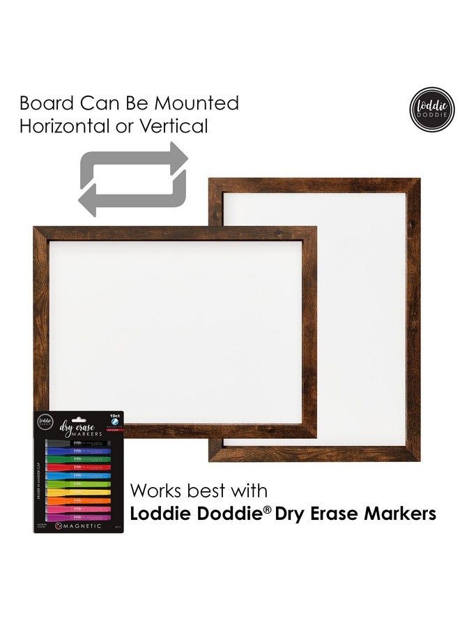 لودي دودي مسح اللوحة الجافة للجدار المغناطيسي مع علبة علامة مدمجة جدار ريفي الإطار 18 بوصة × 24 - Image 4