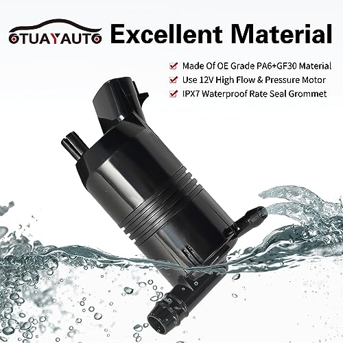 OTUAYAUTO 385-232316C مضخة موتور غسيل الزجاج الأمامي OTUAYAUTO، بديل لتويوتا تاكوما كامري كورولا أفالون توندر، شيفروليه جيو بريزم، لكزس ES300 بديل لرقم OEM #:22156171، 22138719، 8533006030 - Image 5