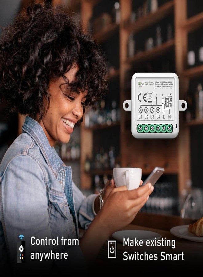 arcnics® - 3 Node Smart WiFi Retrofit Switch | WiFi Controlled | Works with Smart Life, Alexa, Google | Fits into any Existing Switch Board | DIY 3 Channel/Gang Module - Image 3