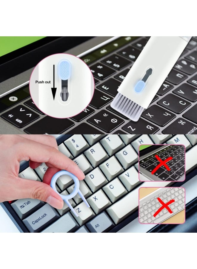 7 in 1 Electronic Cleaner Kit, 3 in 1 Cleaning Pen with Brush, for Keyboard, Phone, Computer, Laptop, Screen, Pc Monitor, Earbud, Tablet, TV, Earphones