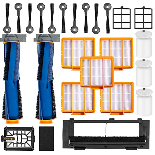 JoyBros Replacement Parts for Shark AI AV2511AE AV2501S AV2610WA AV2501AE RV2502AE RV2610WA UR2500SR RV2520 AV2510 Accessories Kit :Main Roller Brush/Cover HEPA Filters Foam/Primary Filter Sweep Side Brushes - Image 1
