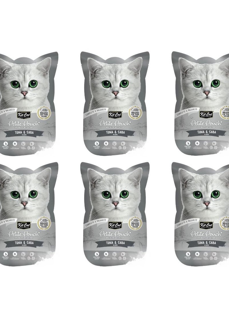 Kit Cat - Cat Wet Treat Tuna And Saba Flavor 70g Pack Of 6 - Image 1
