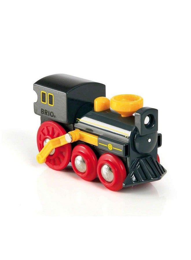 Brio محرك البخار القديم من بريو - لعبة تعمل بفعالية المكبس الأصلية | مثالية للعب الخيالي | متوافقة تمامًا مع مجموعات السكك الحديدية الخشبية | مثالية للأعمار من 3 سنوات فما فوق - Image 2