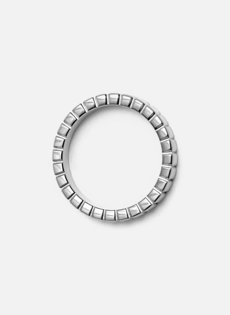 Lichi  Wide ring in textured metal for Women | Best Price UAE