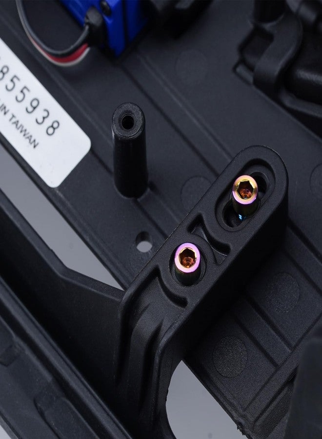 مجموعة براغي DJX GR5 TC4 من التيتانيوم Ti M3 برأس غطاء M3x10mm، 6 قطع، مناسبة للدراجات الهوائية وسيارات التحكم عن بعد وغيرها (رأس غطاء 4.5 مم M3x10mm) - Image 3
