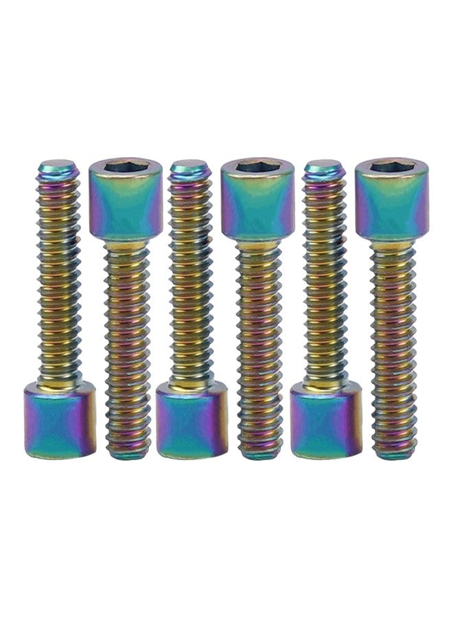 مجموعة براغي DJX GR5 TC4 من التيتانيوم Ti M3 برأس غطاء M3x10mm، 6 قطع، مناسبة للدراجات الهوائية وسيارات التحكم عن بعد وغيرها (رأس غطاء 4.5 مم M3x10mm) - Image 4