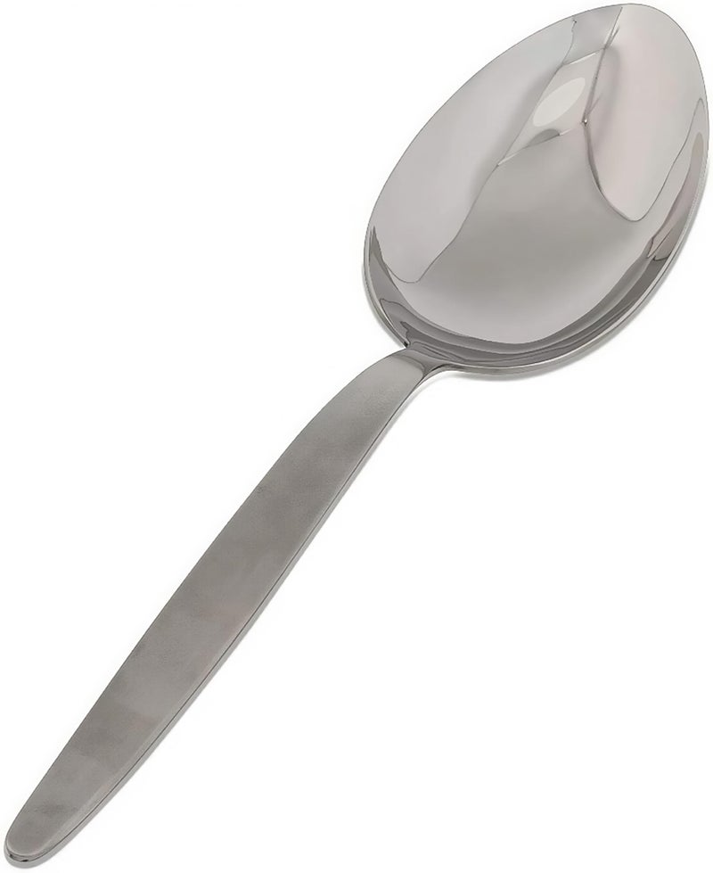 BNAZIND Chef Kunz Spoon | 9 inch 2.5 Tbsp18/10 Stainless Steel Silver Serving Spoons | Sauce, Basting, Quenelle, Plating, Cooking Chef Spoon, Dishwasher Safe - Image 1