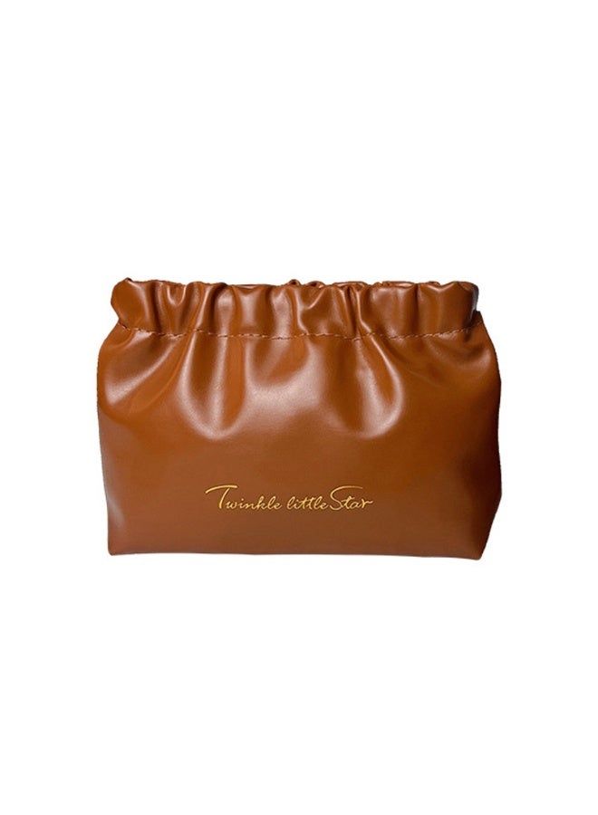 Fashionable, Simple And Compact Makeup Bag, Pleated Lipstick Storage Bag, Portable Cosmetics Organizer, Automatic Closure Design, Suitable For Travel And Business Trips - Image 4