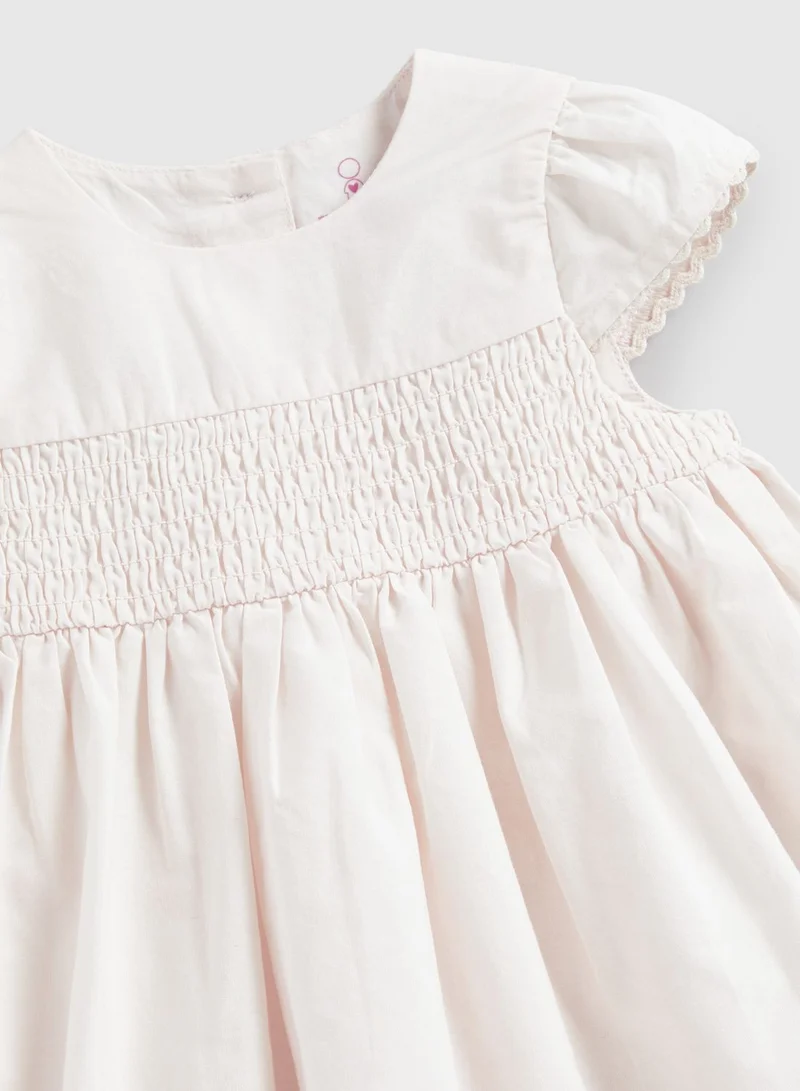 mothercare Kids Border Printed Dress And Knicker Set