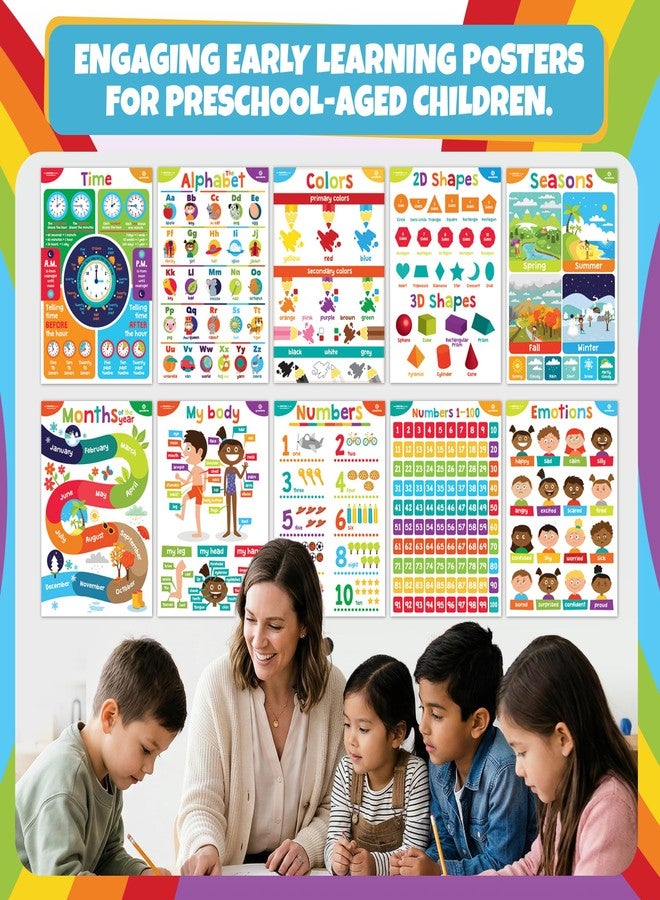 سبراوت برايت ملصق تعليمي من Sproutbrite 11 لفصل الأطفال الصغار، مقاس 13.75 × 19.75 بوصة - Image 4