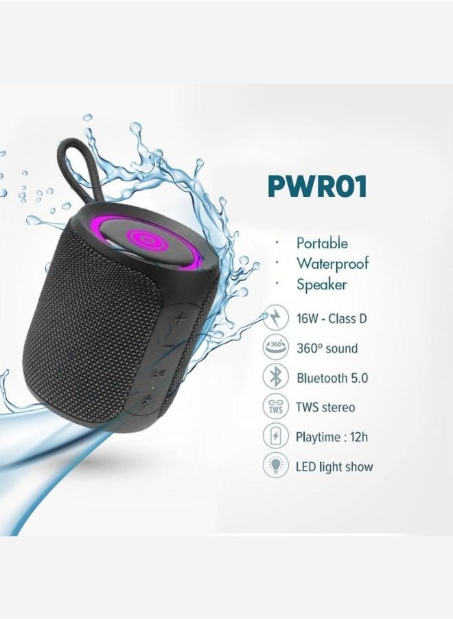 ART SOUND Waterproof Portable Bluetooth Speaker 16W  Black  - Image 2