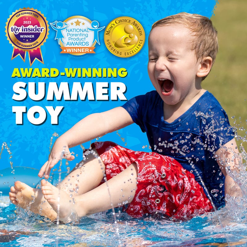 SplashEZ 3in1 Splash Pad Sprinkler for Kids  Baby Pool for Learning  Toddler Sprinkler Pool 60 Outside Water Toys  from A to Z Outdoor Play Mat for Babies  Toddlers - Image 3