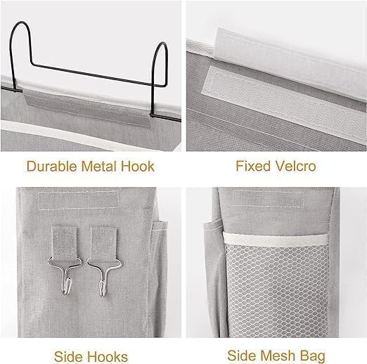 Minitul Minitul Bedroom Accessories Inside Hanging Bedside Caddy Bedroom Organizer Items And Storage Hostel Essentials Bed Side Storage Organiser Multipurpose Bedside Organizer Hanging Premium 1pcs - Image 5