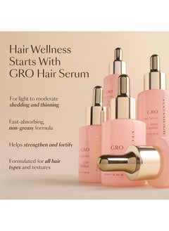 VEGAMOUR GRO Hair Serum, Serum Capillaire, for Thicker Visibly Longer Hair - Vegan Hair Growth Serum Designed for Thinning Hair & Hair Loss, Hair Regrowth Treatment for all hairtypes and textures, 30ml  - Image 3