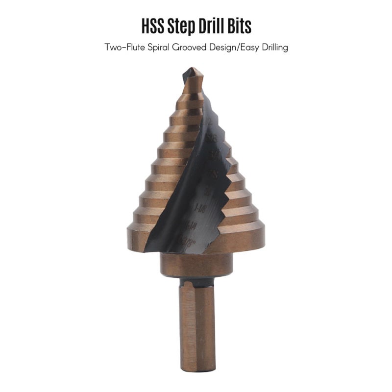 أصابع حفر ستن دريل HSS: تصميم مع تجويف حلزوني ذو شفتين - صمام حفر قابل للتغيير السريع مقاوم للحرارة العالية والتآكل والصدأ للعماليين الماهرين والصيانة المنزلية والعمل الصناعي الخفيف - Image 2