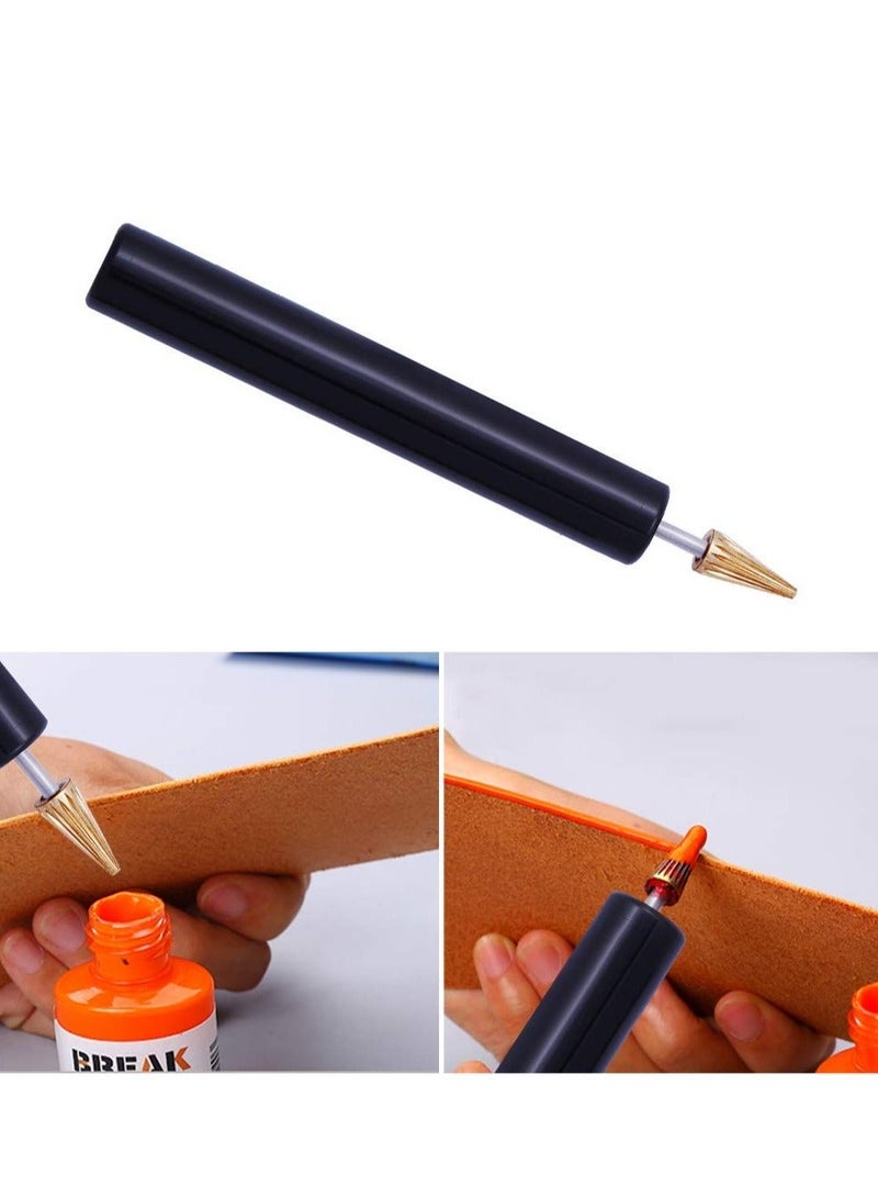 Leather Edge Sealer Leather DIY Craft Top Edge Dye Roller Oil Pen Applicator Perfect for Painting Belts Straps and More  - Image 5
